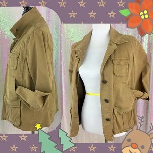 J. Crew Sz L Surplus Style Jacket: pockets! EUC